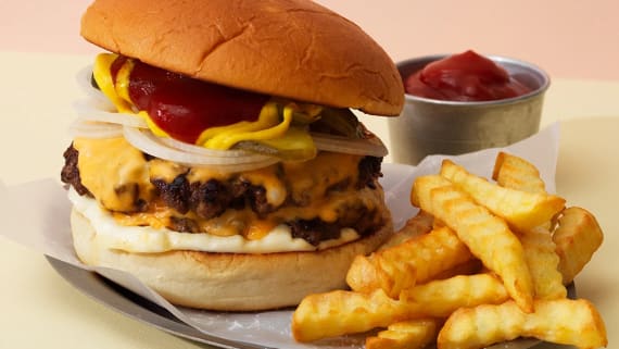 Klassisk amerikansk cheeseburgare