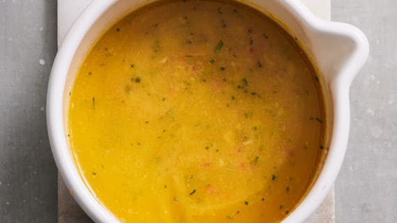 Smörsås med apelsin och ingefära