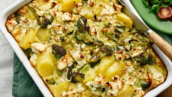 Broccolifrittata med fetaost