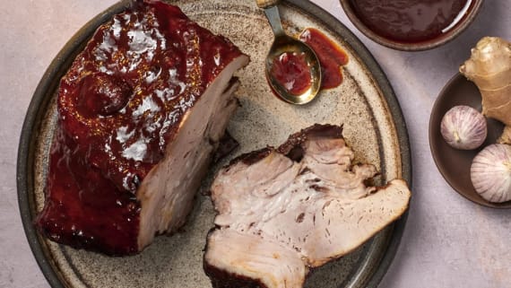 Glöggkokta revbensspjäll med glögg-glaze