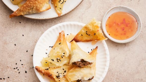 Samosa med två fyllningar