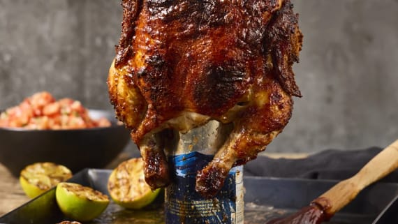 Beer can chicken