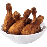 Illustration av Grillade kycklingklubbor