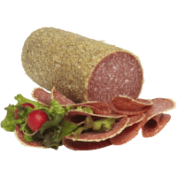 Illustration av Vitlök Salami