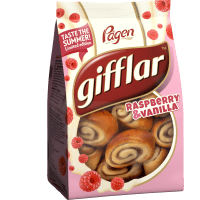 Illustration av Gifflar Raspberry 260 g