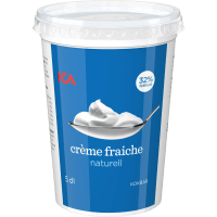 Illustration av Crème fraiche 32% 5dl