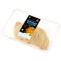 Illustration av Färsk panerad schnitzel