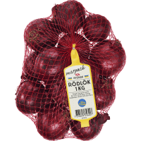 Illustration av Rödlök i nät