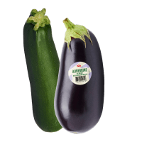 Illustration av Aubergine, Zucchini
