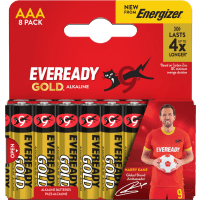 Illustration av Klipp Batteri Eveready Gold AAA