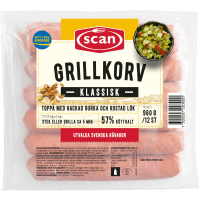 Illustration av Grillkorv Klassisk