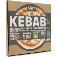 Illustration av Kebabpizza