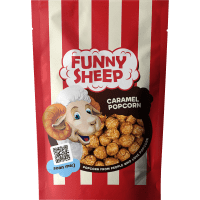 Illustration av Caramel popcorn