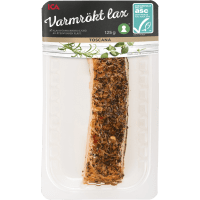 Illustration av Varmrökt lax