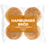 Illustration av Hamburgerbröd sesam 8p
