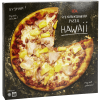 Illustration av Stenugnsbakad pizza Hawaii Fryst