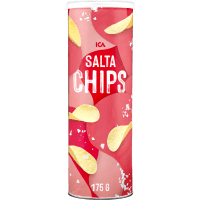Illustration av Chips salta tub