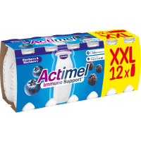 Illustration av Actimel Blåbär/Björnbär