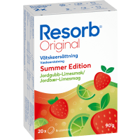 Illustration av Vätskeersättning Sommar Strawb/Lime 20-p