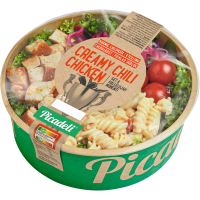 Illustration av Pastasallad Kyckling med Krämig Chili