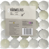 Illustration av Värmeljus 6H 50p