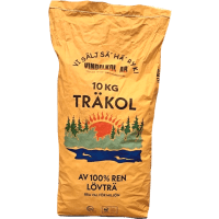 Illustration av Träkol Lövträ