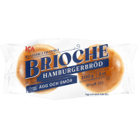 Illustration av Brioche hamburgerbröd 4-p