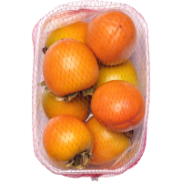 Illustration av kaki i korg