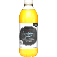 Illustration av Apelsinjuice utan fruktkött
