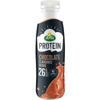Illustration av Proteinshake choklad