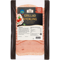 Illustration av Grillad kyckling stp