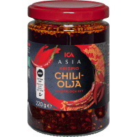 Illustration av Krispig chili olja