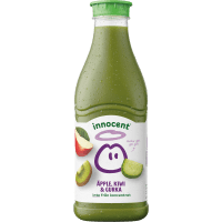 Illustration av Äppeljuice med kiwi och gurka