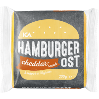 Illustration av Hamburgerost med cheddarsmak
