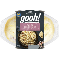 Illustration av Pasta carbonara med rökt sidfläsk