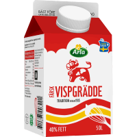 Illustration av Vispgrädde 40%