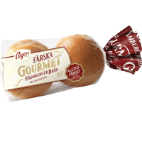 Illustration av Hamburgerbröd Brioche Gourmet 4-p