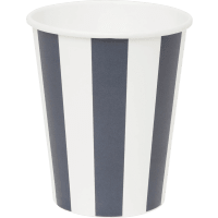 Illustration av Mugg blå randig