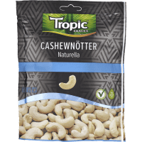 Illustration av Cashewnötter Naturella Tropic Snacks