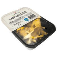 Illustration av Kantareller ask 150 g