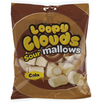 Illustration av Marshmallows med syrlig colasmak