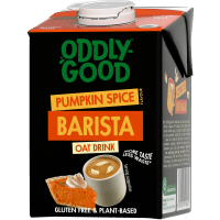 Illustration av Barista havredryck pumpa