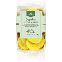 Illustration av Cappellacci Pesto/Burrata