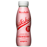 Illustration av Proteinmilkshake Strawberry