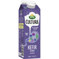 Illustration av LF Kefir Blåbär 2,3%