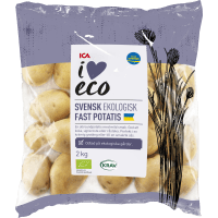 Illustration av Ekologisk potatis i påse