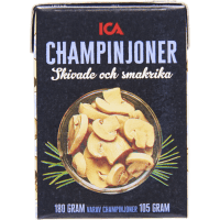 Illustration av Champinjoner skivade