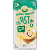 Illustration av Mild Krämig ost 17% skivad