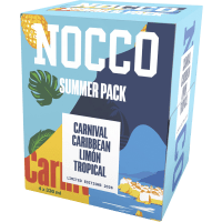 Illustration av NOCCO Summer Mix 4-pack