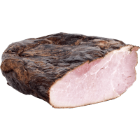 Illustration av vindelnrökt Innanlårsskink